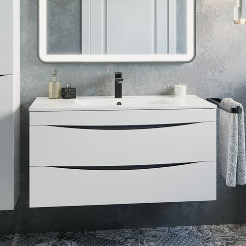 Изображение товара Тумба подвесная IDDIS Cloud CLO10W1i95 100 см, белая (без умывальника)