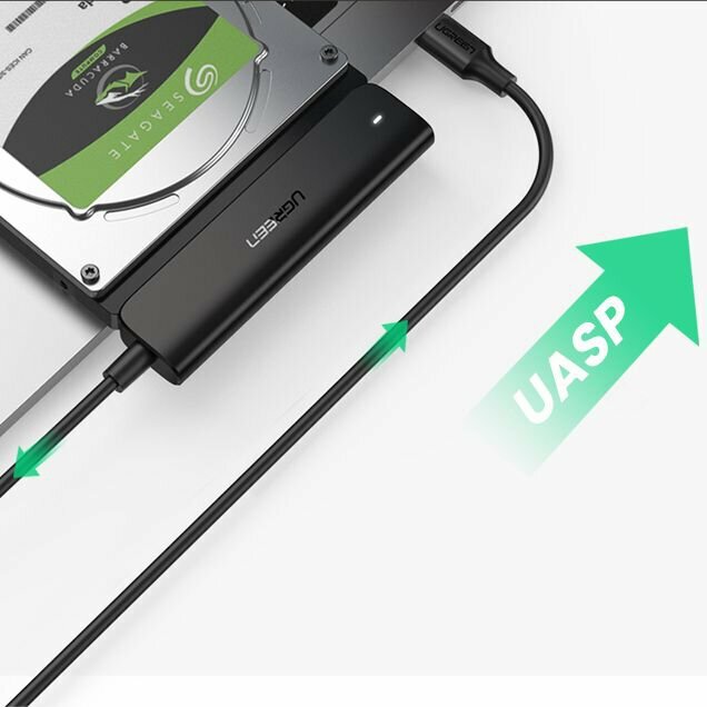 Переходник (конвертер) UGREEN CM321-70610, USB-C 3.0 to SATA 2.5 — фото 1