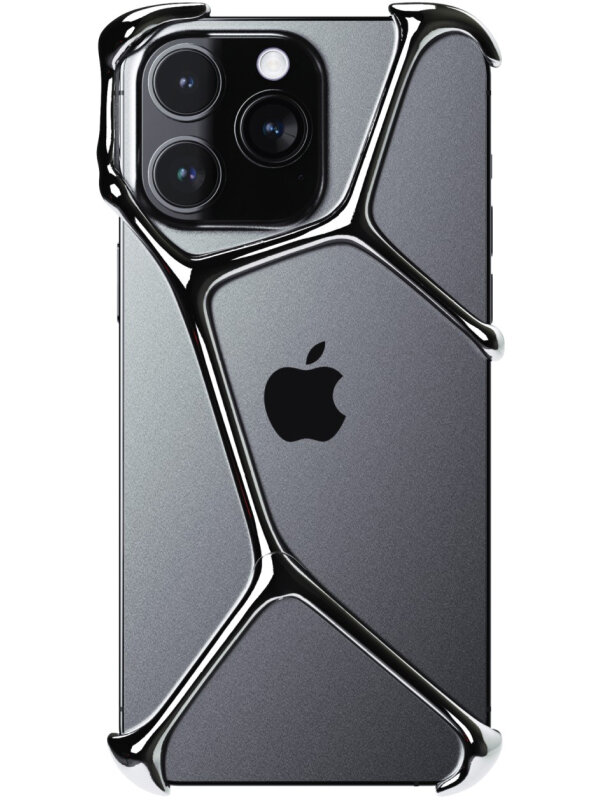 Чехол YNOT Shell для iPhone 16 Pro Max, серебристый