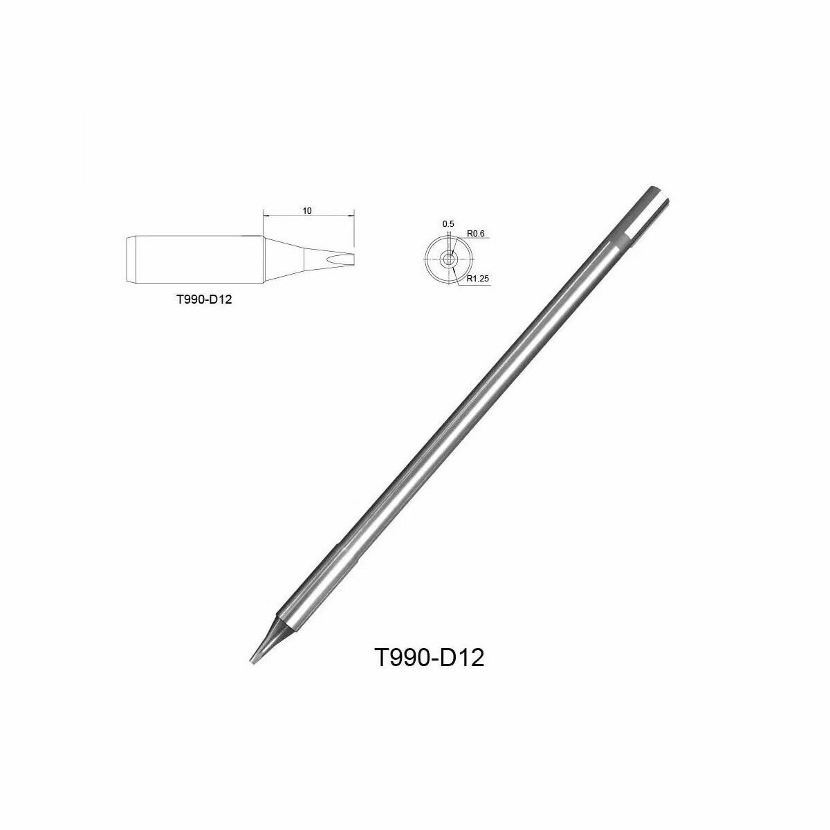 Жало со встроенным нагревателем Atten  T990-D12
