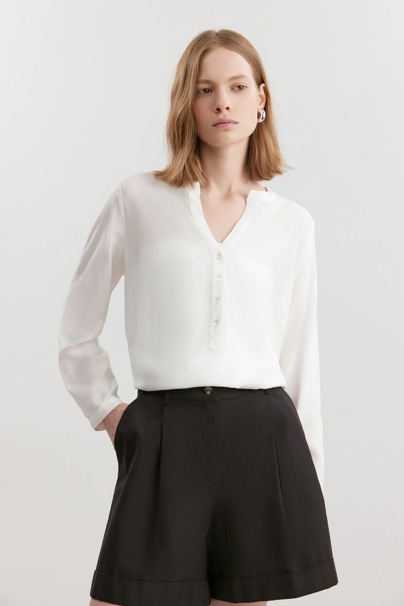 Блуза Baon, размер 52, white