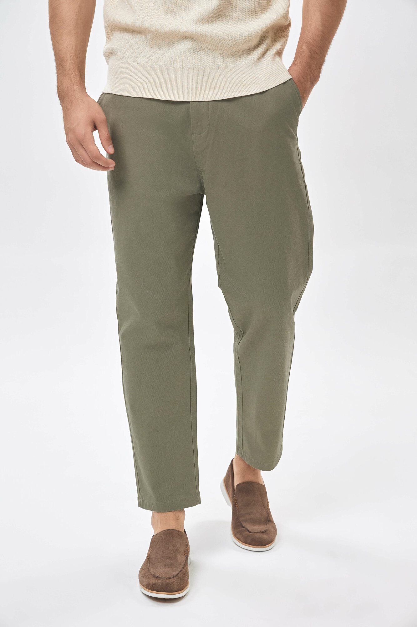 Брюки джоггеры TERRA PRO, размер 29, Khaki