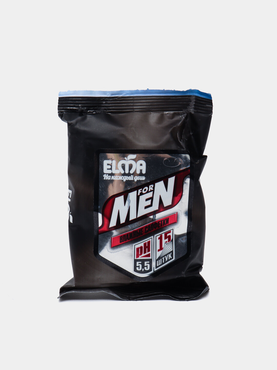 Влажные салфетки " Elma MEN ", для ухода и очистки кожи, 15 штук