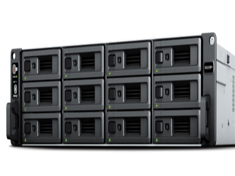 Сетевое хранилище RackStation RS2423RP+ black (AMD V1780B/8Gb/12 pcs (3.5" or 2.5" SATA or SSD, 18Tb max)/RAID/3x10Gb/no WIFI) (RS2423RP+)