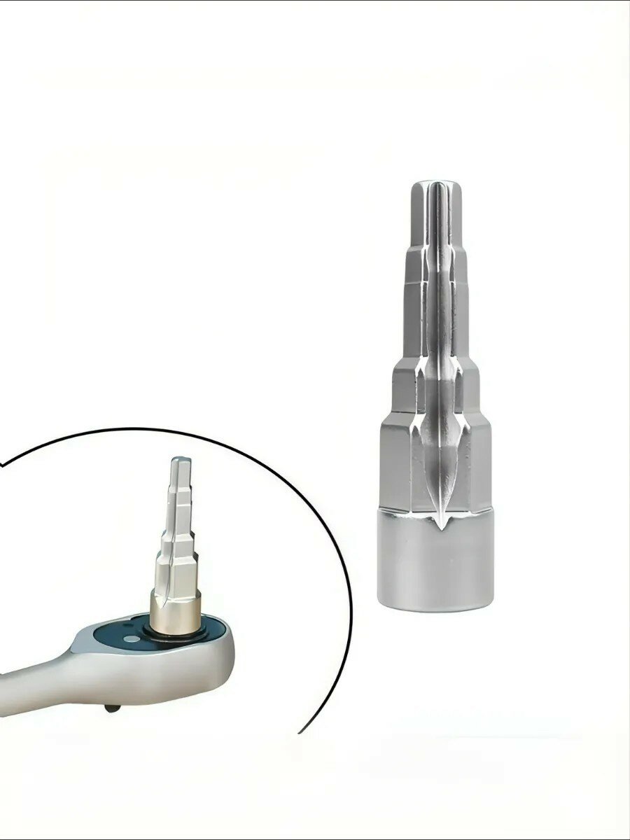 Ступенчатый ключ для американок, хромованадиевая сталь, универсальный. — фото 1