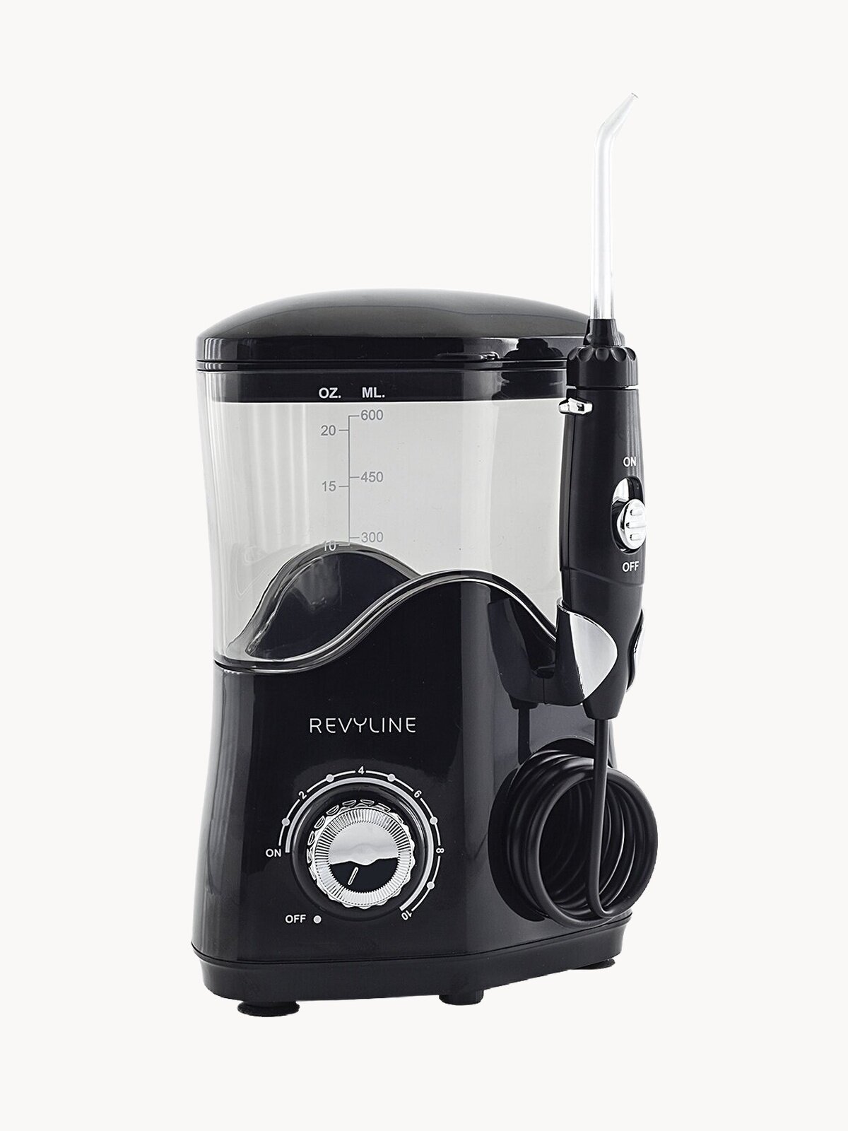 Стационарный ирригатор Revyline RL100, 10 режимов, 600мл, цвет черный