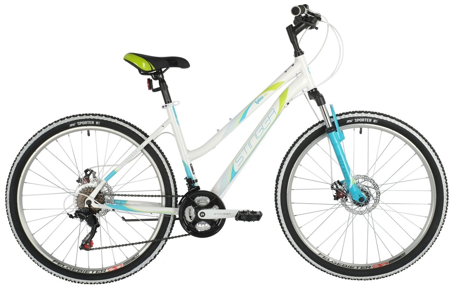 Горный (MTB) велосипед Stinger Latina D 26 (2021) белый 15" (требует финальной сборки)