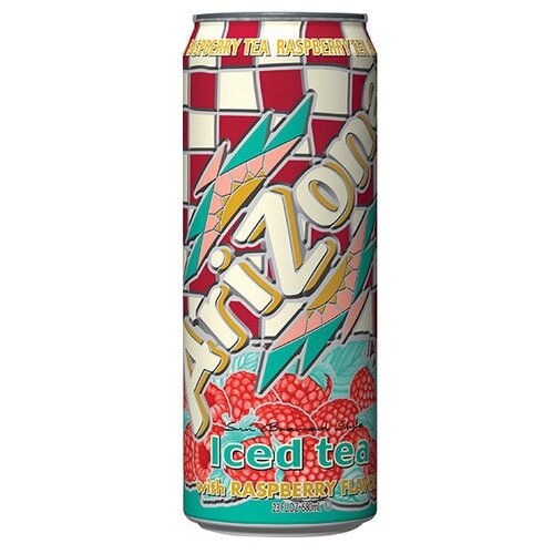 Чай  AriZona Iced tea with Raspberry Flavor, банка, 0.68 л