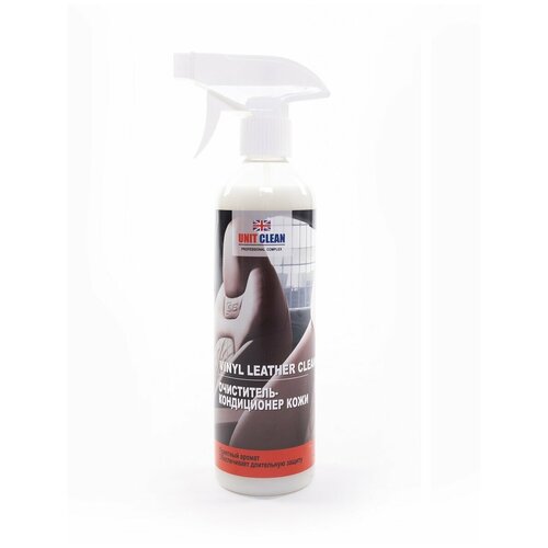 Очиститель кондиционер кожи Vinyl Leather Cleaner, 500 мл, спрей, Unit Clean