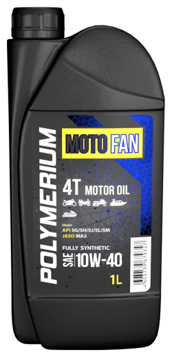 Моторное масло POLYMERIUM MOTO-FAN 4T 10W-40 1 литр