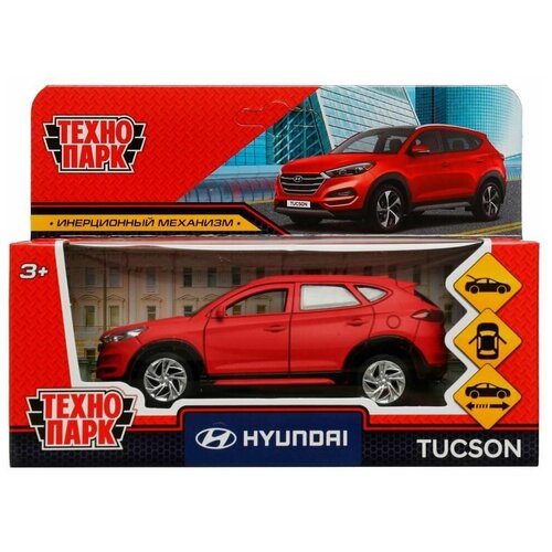 Технопарк Машина металлическая HYUNDAI TUCSON TUCSON-12FIL-RD машина инерционная технопарк hyundai tucson металл 12 см открываются двери и багажник красная tucson 12fil rd