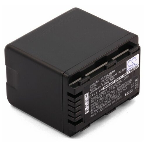 Усиленный аккумулятор для Panasonic VW-VBK360 VW-VBK360E-K
