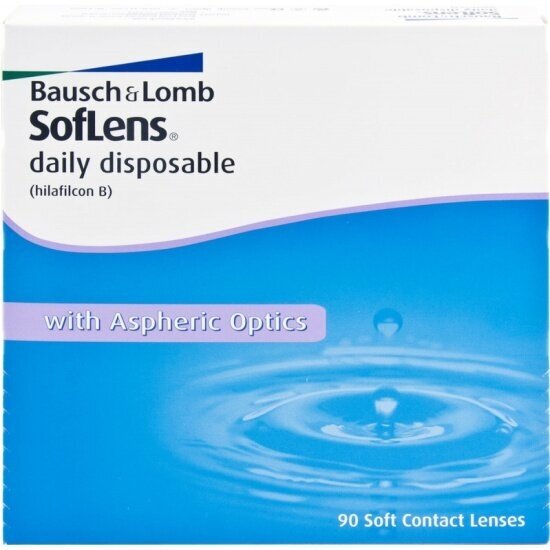 Контактные линзы soflens daily disposable 90 шт 8,6, -3,25 bausch+lomb Bausch & Lomb - фото №7