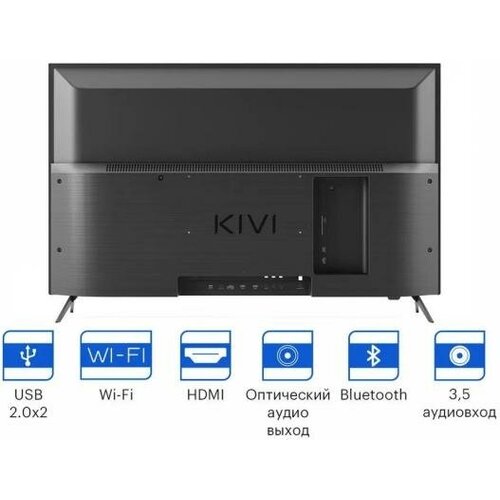KIVI LED 43 43U750NB черный 4K Ultra HD 60Hz DVB-T DVB-T2 DVB-C WiFi Smart TV 3563300₽