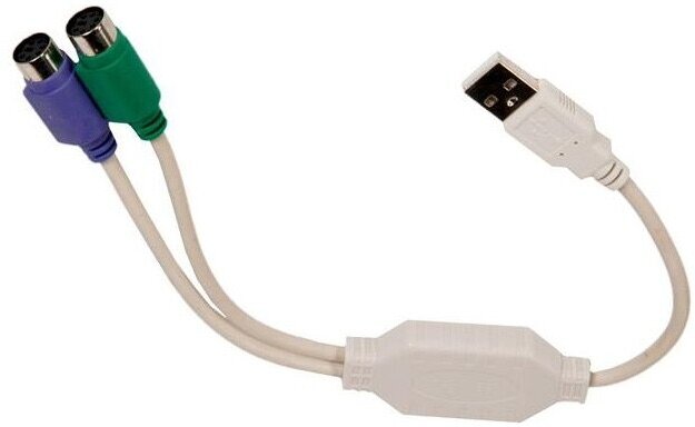 Converter / Конвертер PS/2 устройства -> USB порт Cablexpert UAPS12, 2xPS/2 /AM