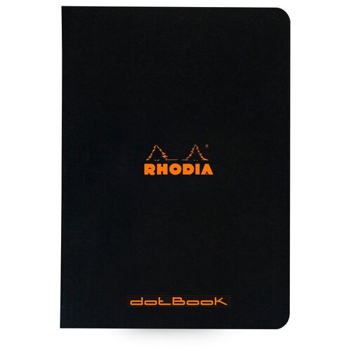 Тетрадь Rhodia Classic, A5, точка, 80 г, черный, 2 шт./уп