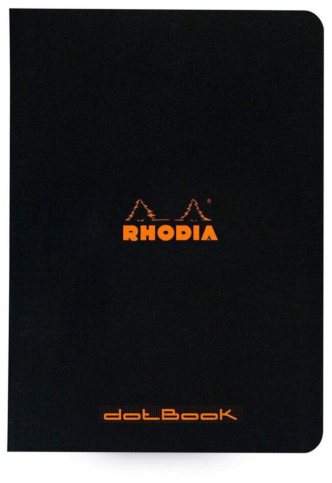 Тетрадь Rhodia Classic, A5, точка, 80 г, черный, 2 шт./уп