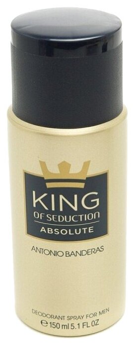 Antonio Banderas Мужской King Of Seduction Absolute Дезодорант-спрей (spray) 150мл