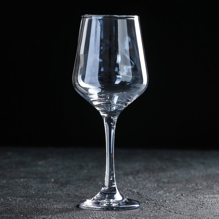 Бокал стеклянный для вина «Кьянти», 400 мл, 8,5×22 см, цвет синий