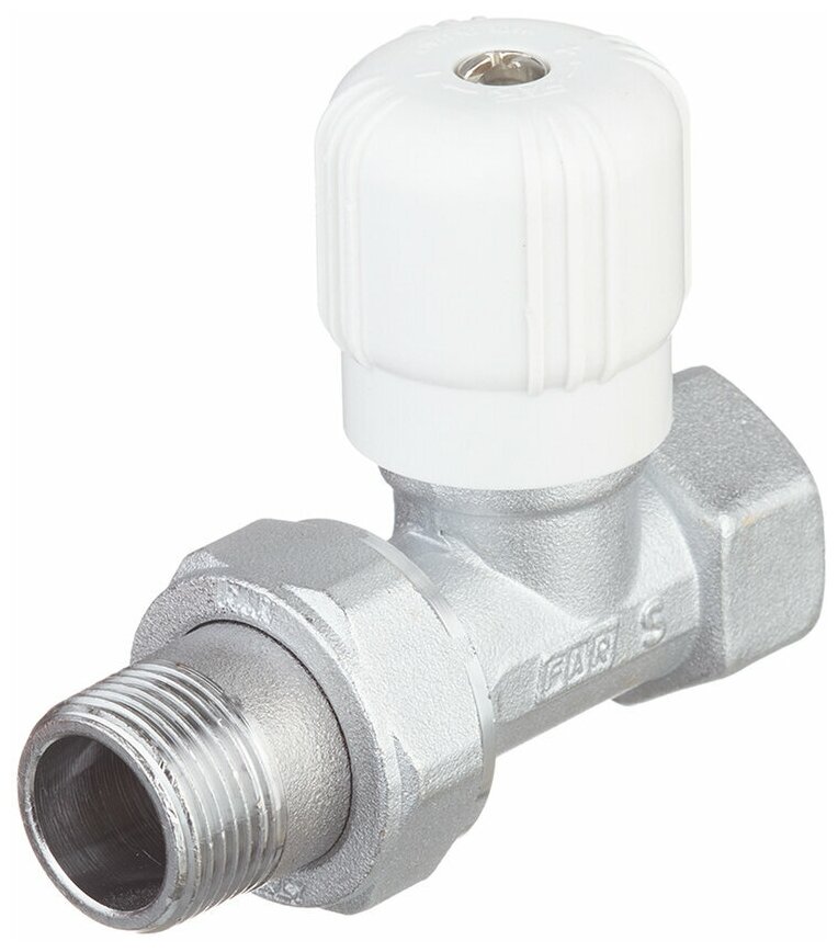 Клапан (вентиль) регулирующий ручной прямой (FV 1350 34) 3/4 НР(ш) х 3/4 ВР(г) для радиатора