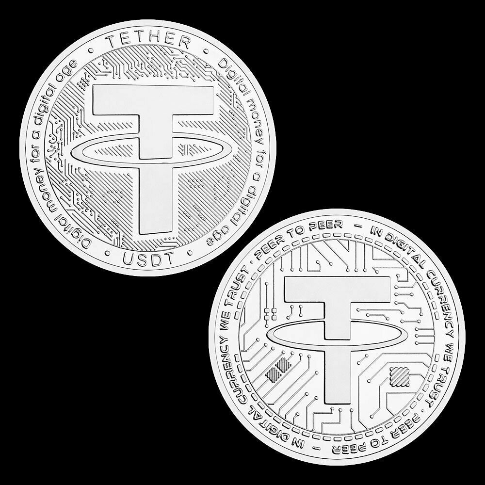 Монета сувенирная Tether - фотография № 5