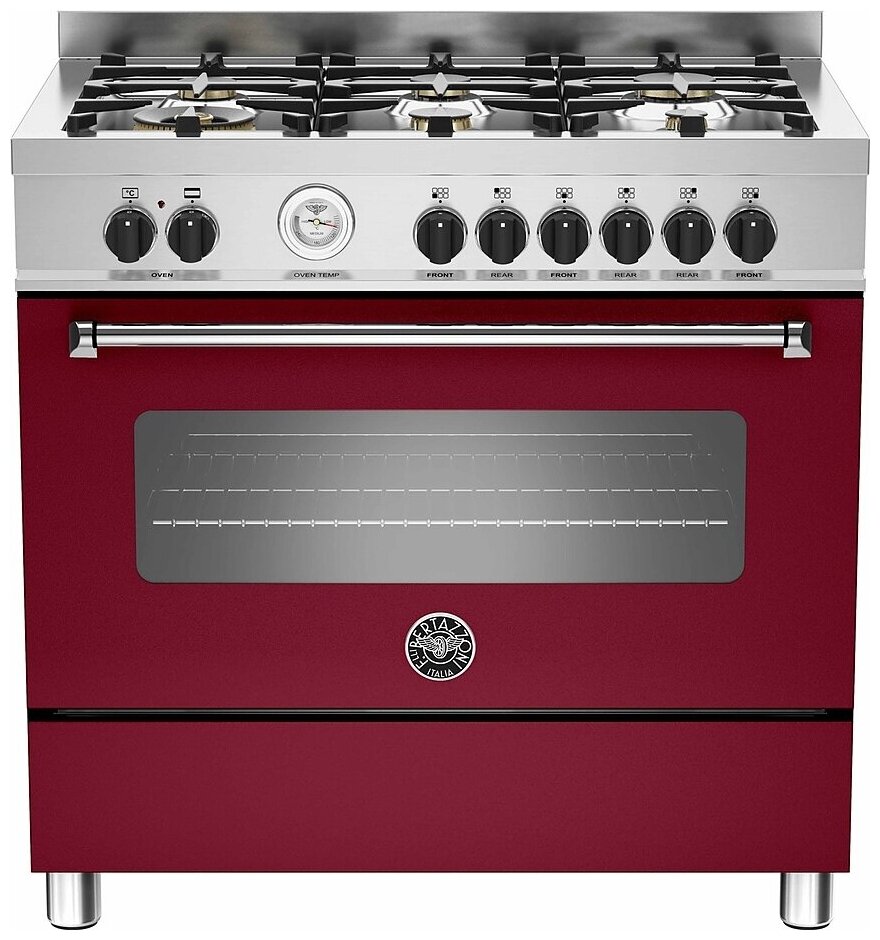 Варочный центр Bertazzoni MAS906MFESVIT бордо матовый