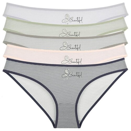 фото Donella набор трусов слипы низкой посадки, 5 шт., размер m, микс