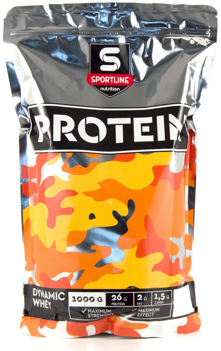 Протеин Sportline Nutrition Dynamic Whey Protein, 1000 гр, ваниль