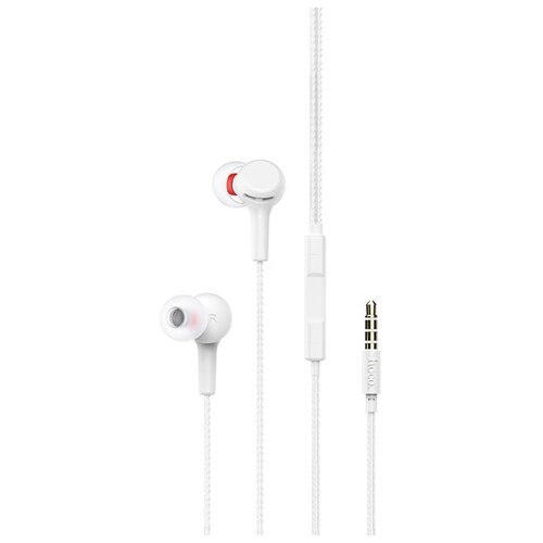 Проводные наушники Hoco M78, white наушники hoco m78 mini jack 3 5 mm white