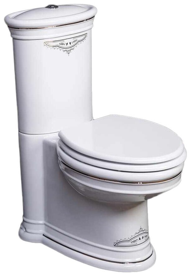 Унитаз Boheme Puro с узором CHROME 959-CR