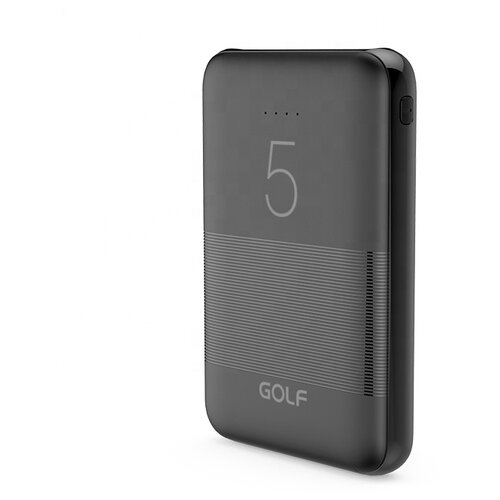 фото Внешний аккумулятор golf g95/ powerbank 5000 mah/usb 1а, 2.1a/черный