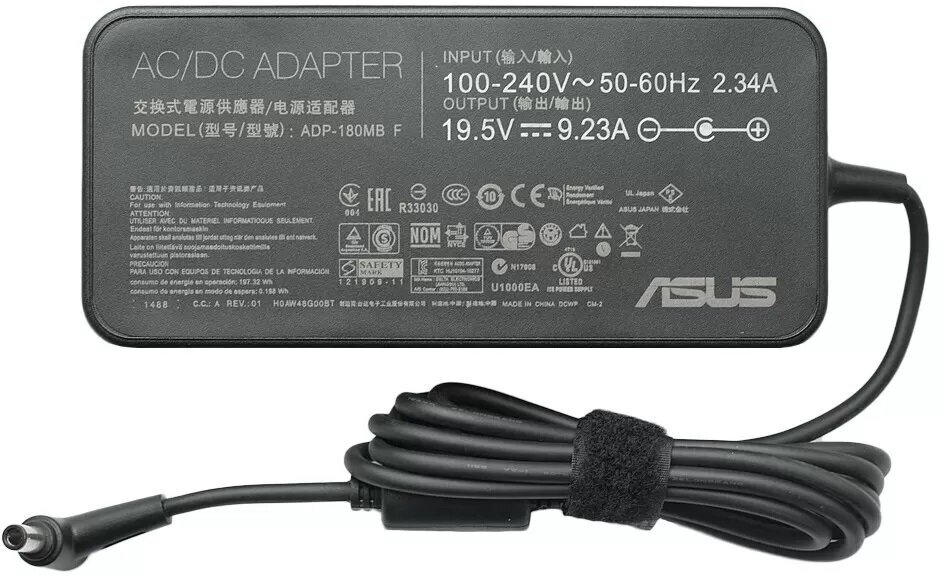 Блок питания для ноутбука Asus 19.5V 9.23A 180W штекер 6.0x3.7 (A17-180P1A ADP180MB F ADP-180UB B H0AW44P0254)