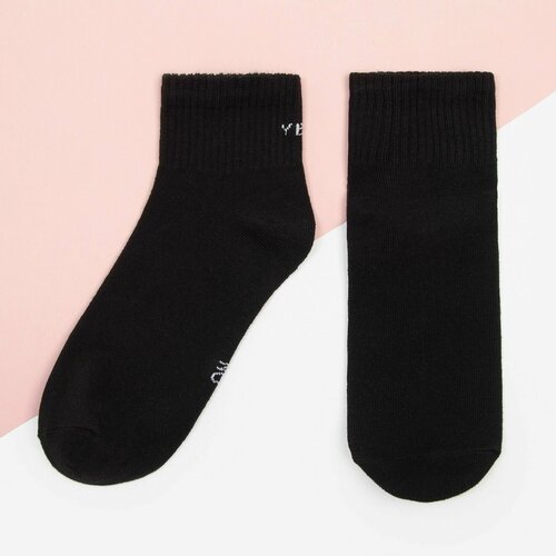 фото Женские носки kaftan средние, размер 23-25 см (36-40), черный