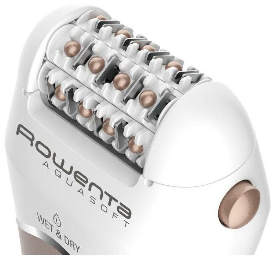 Эпилятор Rowenta Aquasoft+trimmer EP4930F0, влагонепроницаемый корпус - фотография № 5