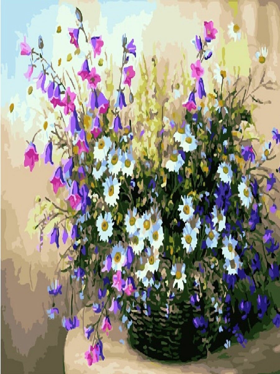 Картина по номерам Полевые цветы 40х50 см Hobby Home