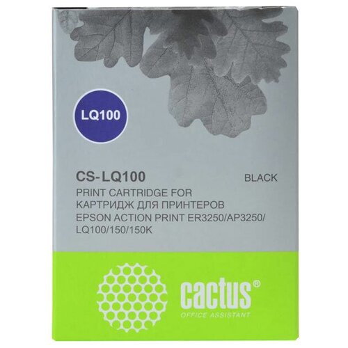 Картридж cactus CS-LQ100, 1000 стр, черный