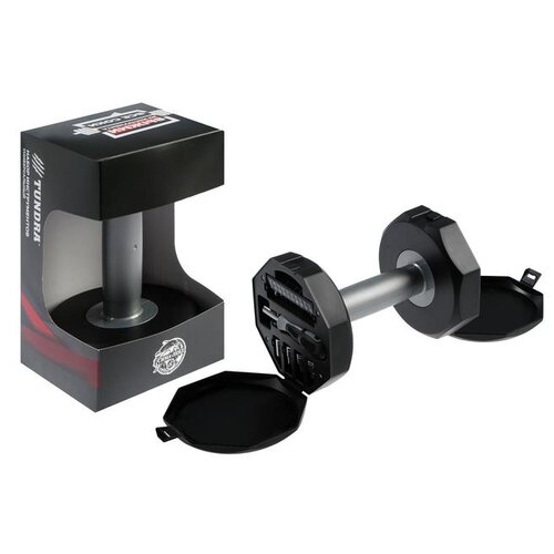 фото Набор инструментов tundra, подарочный пластиковый кейс "гантеля", 20 предметов 5084191