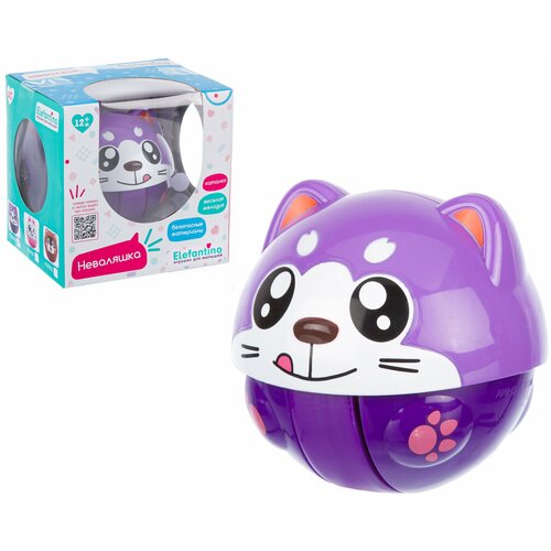 Игрушка для малышей Неваляшка-каталка Котик Elefantino. арт. IT107150