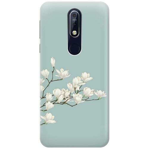 RE: PAЧехол - накладка ArtColor для Nokia 7.1 (2018) с принтом Сакура на голубом re paчехол накладка artcolor для samsung galaxy a7 2018 с принтом сакура на голубом