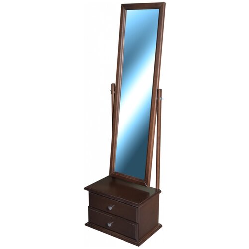 фото Зеркало с тумбой мебелик селена средне-коричневый