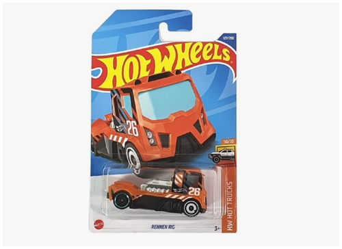 Hot Wheels Машинка базовой коллекции RENNEN RIG оранжевая C4982/HCW42