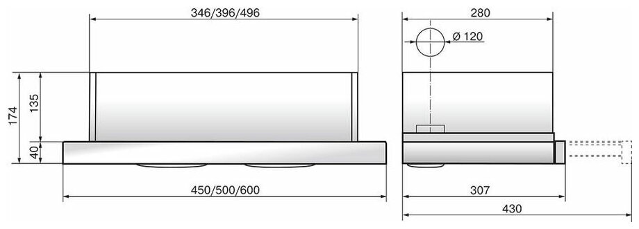 КВ Интегра GLASS 60П-400-В2Л черный/стекло черное - фотография № 2