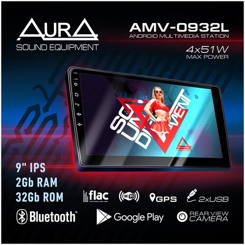 Мультимедиа планшет для автомобиля 9 AurA AMV-0932L аналог Teyes CC2L Plus 1399900₽