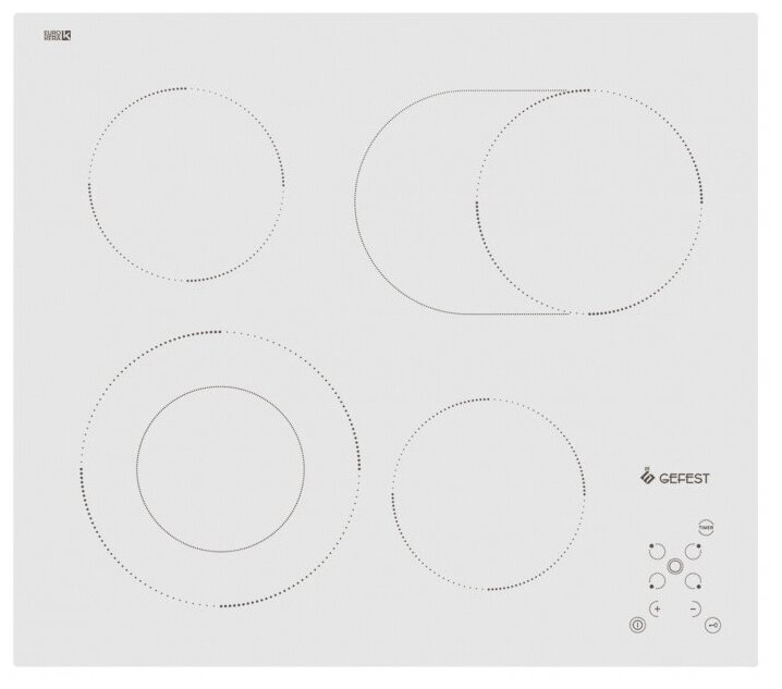 Варочная поверхность Gefest ЭС В СН 4231 К12 белый