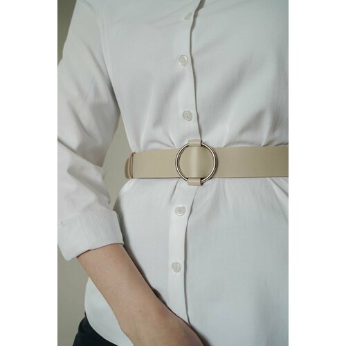 фото Ремень rada leather, размер m/l, бежевый