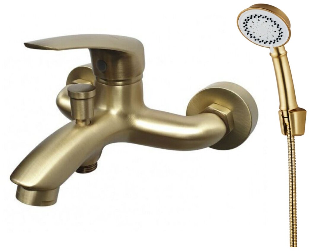 Orange Alfi M18-300br Смеситель для ванны с душ.набором, бронза