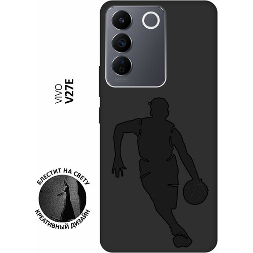 Матовый чехол Basketball для Vivo V27e / Виво В27е с 3D эффектом черный матовый чехол cocktail splash для vivo v27e виво в27е с 3d эффектом черный