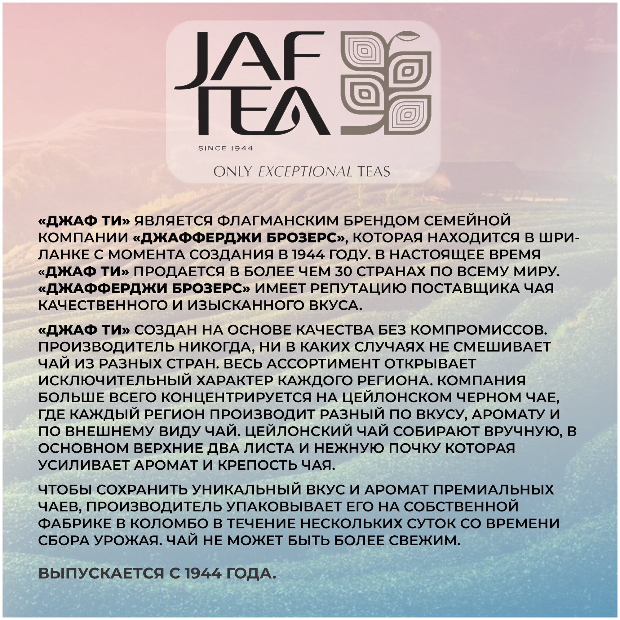 Чай чёрный JAF TEA Династия листовой, сорт Pekoe, 200 г. - фотография № 4