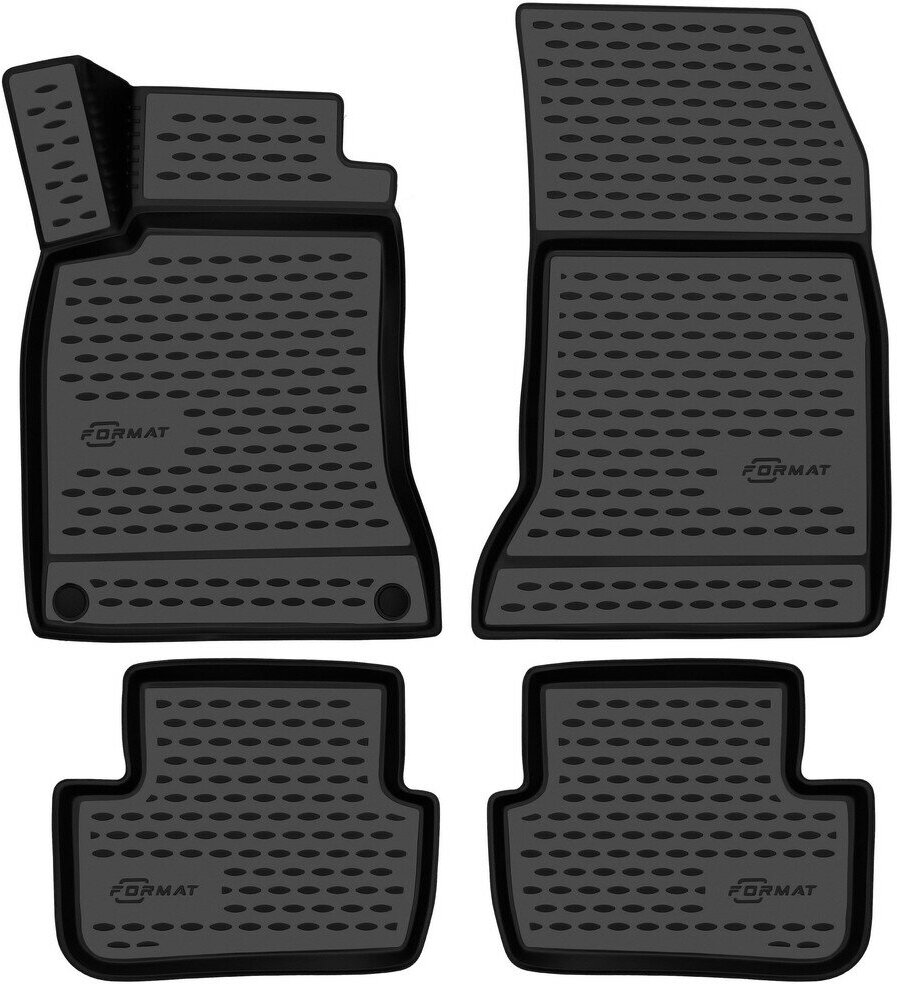 фото Autofamily Коврики 3D в салон подходят для MERCEDES-BENZ GLA-class (X156), 2013-2019, 4 шт. (ПУ, повышенная износостойкость) / Мерседес Бенц