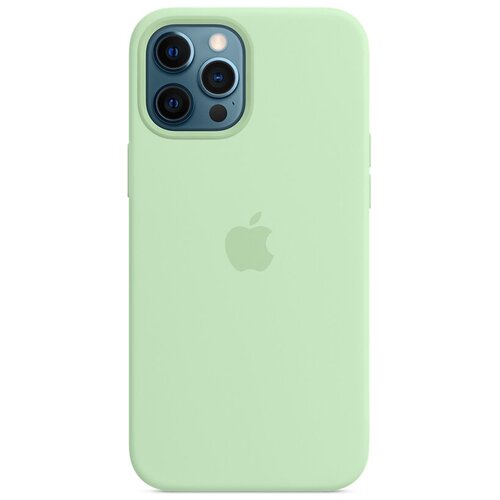 фото Панель-накладка apple silicone case with magsafe pistachio для iphone 12 pro max